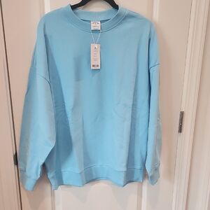 Year of Ours Sky Blue Crew Neck Sweater